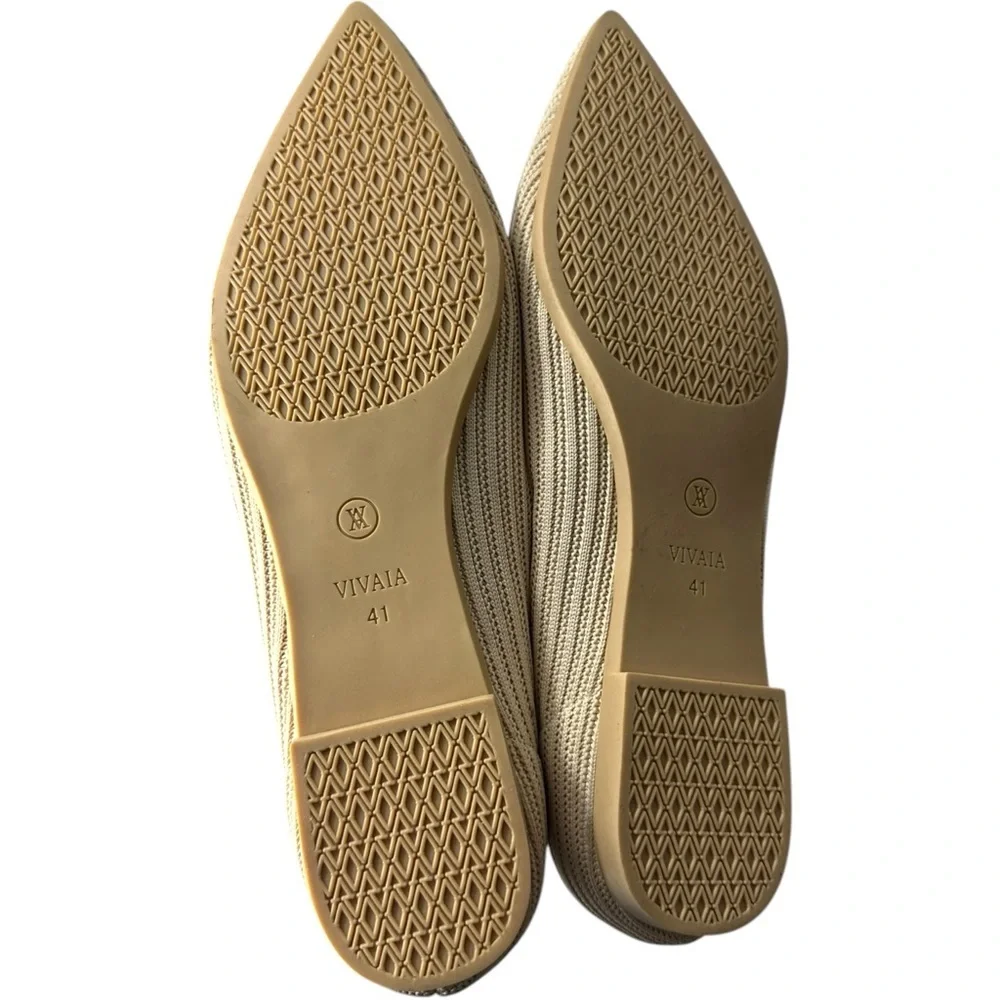 Vivaia Pointed-Toe Stripe Flats Macy Size 41 EU - Picture 2 of 8